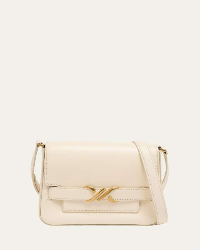 Buckle Box Leather Crossbody Bag